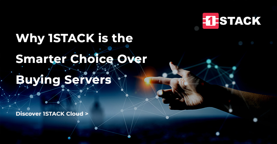 Comparison table between On-premises servers and 1STACK cloud services
